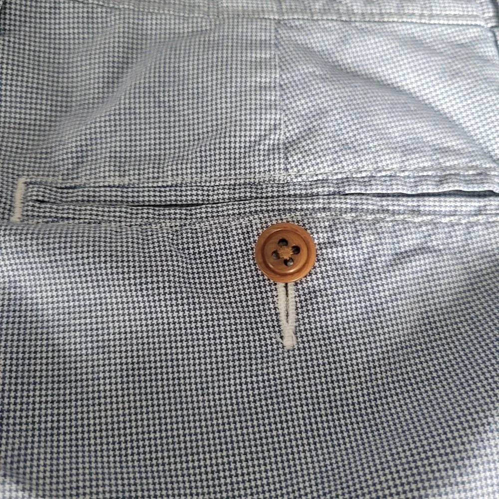 J. Crew Club Shorts Men's 33 Blue Chino Flat Front Casual Cotton 11